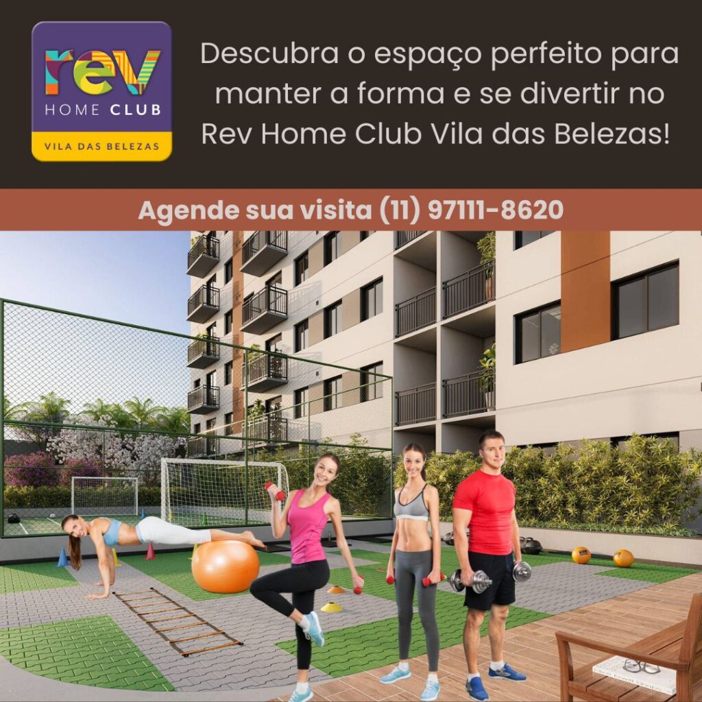 Descubra o espaço perfeito para manter a forma e se divertir no Rev Home Club Vila das Belezas!