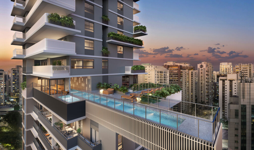Fachada do Vogel Moema - Apartamentos de luxo em Moema